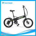 Wide girder battery-hidden folding electric bike